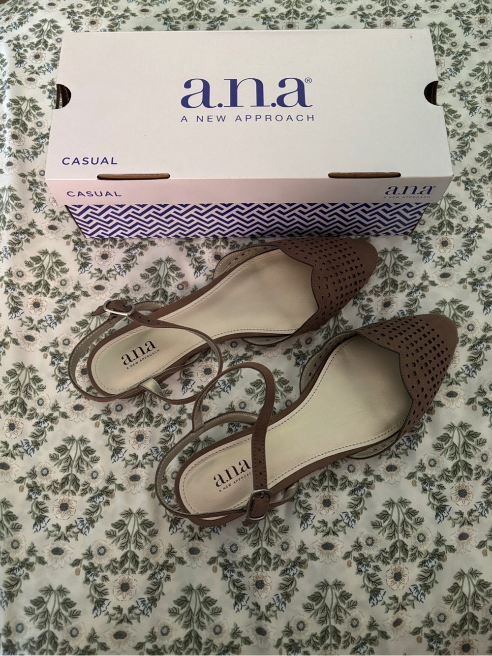 a.n.a Brown dainty flats